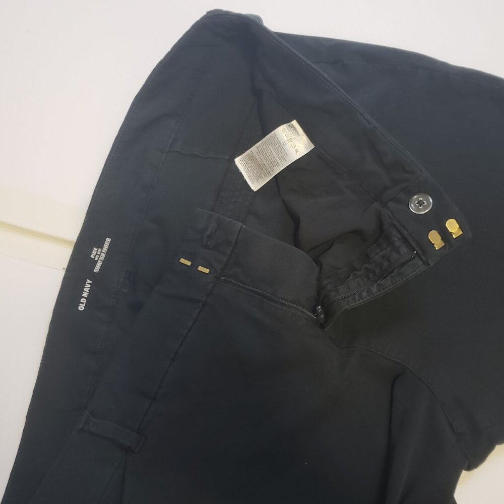 2 Pair Old Navy Pixie Mid-Rise Pants Womens Plus Sz 18 Office Career Wear Black - Picture 4 of 11